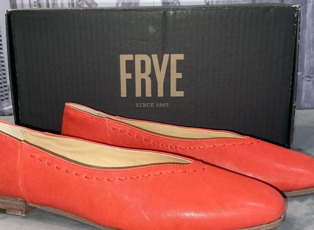 Frye Women’s Claire Flat Shoes,Red Size 9M - Picture 2 of 11